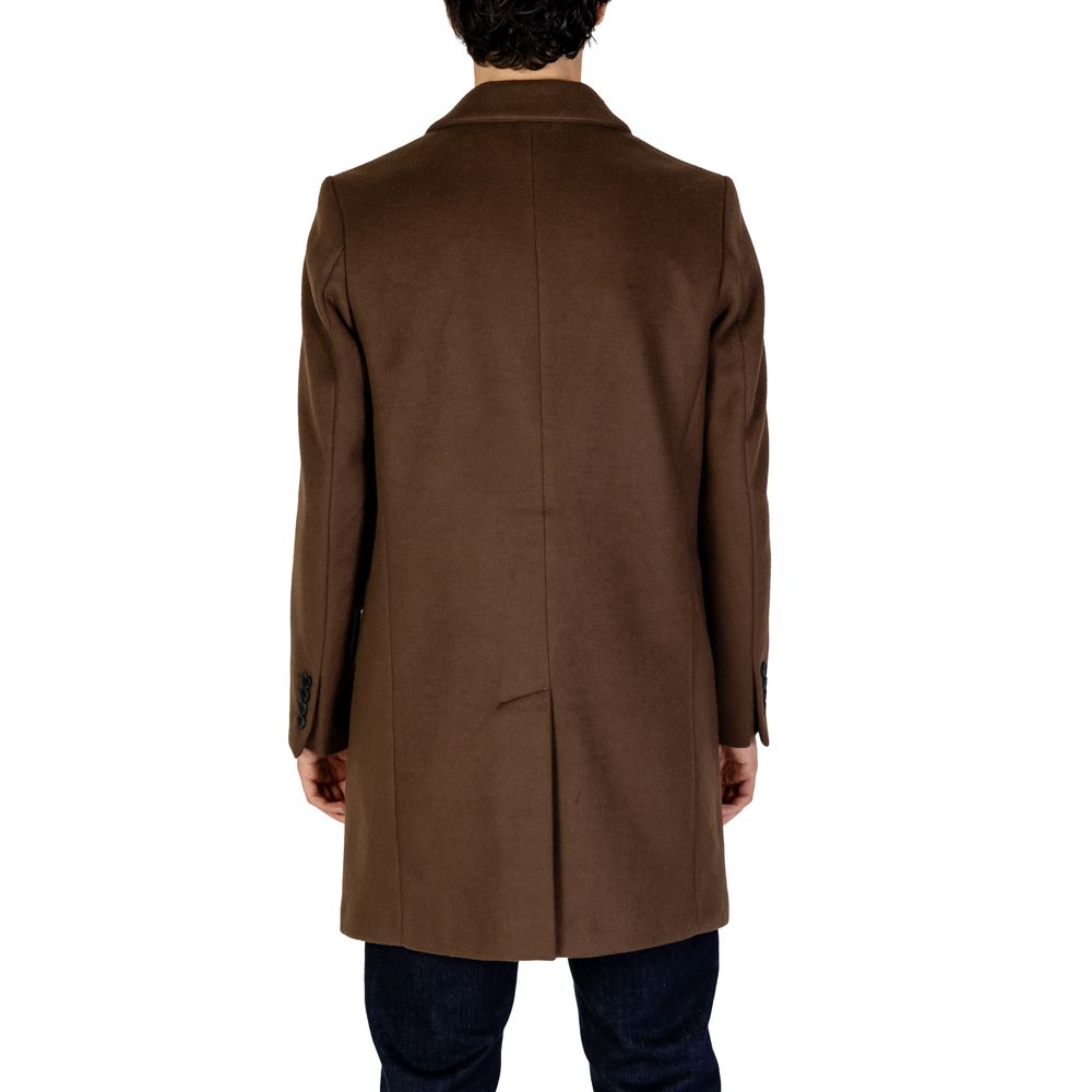 Brown Polyester Coat