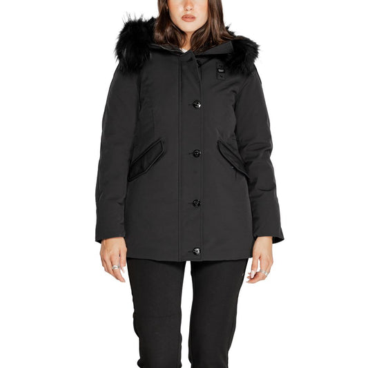 Black Polyester Parka