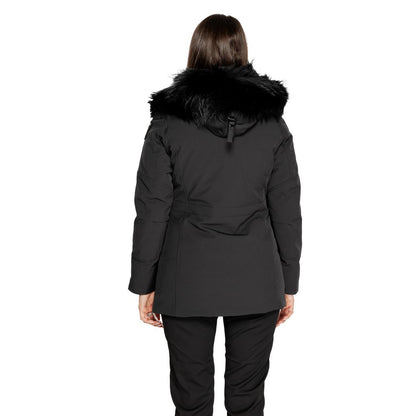 Black Polyester Parka
