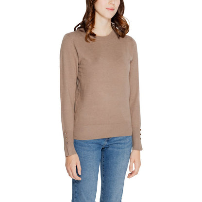 Beige Viscose Sweatshirt