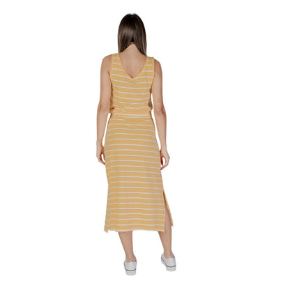 Yellow Cotton Long Dress