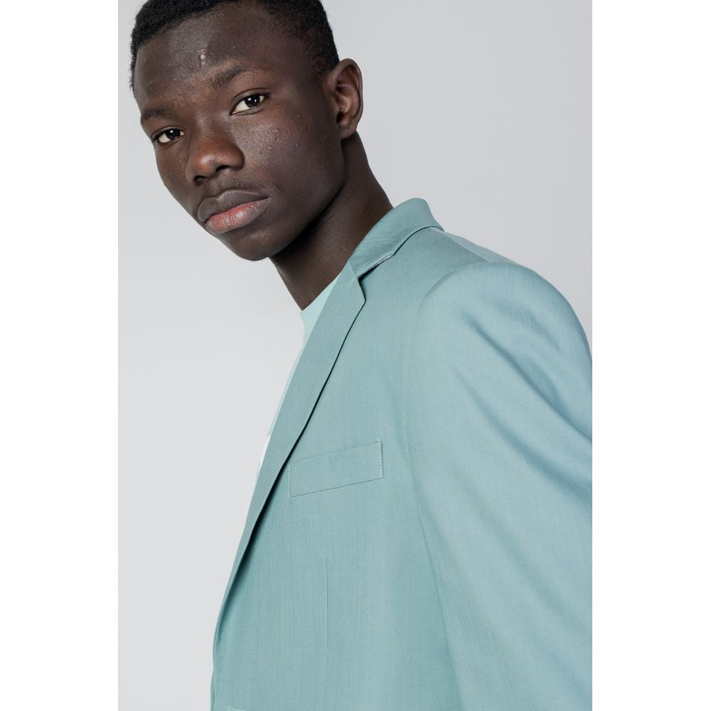Bicolor Tencel Blazer