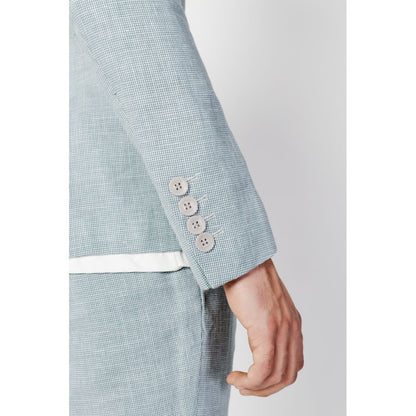 Bicolor Linen Blazer