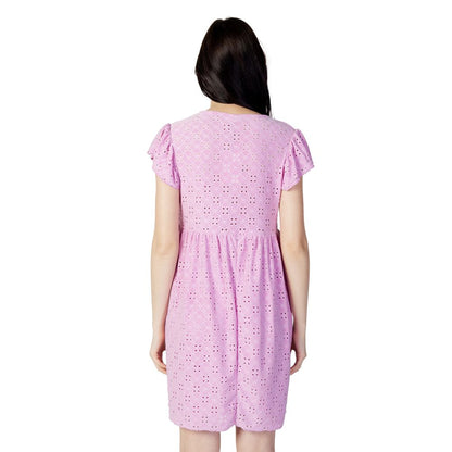 Multicolor Polyethylene Short Dress