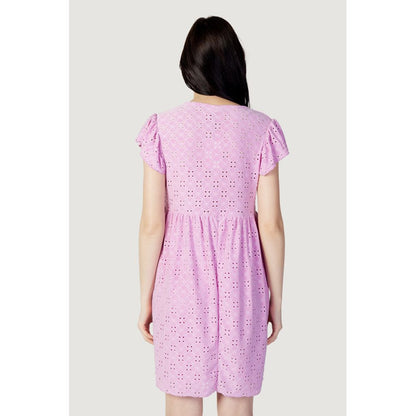 Multicolor Polyethylene Short Dress
