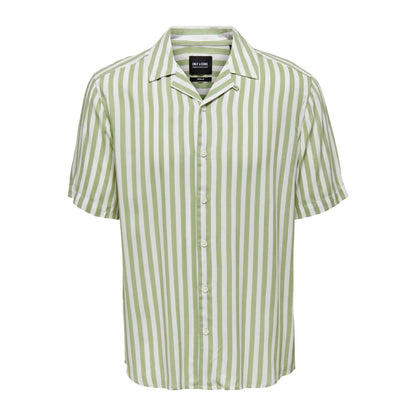 Green Viscose Shortsleeve Shirt