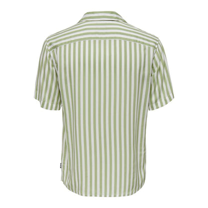 Green Viscose Shortsleeve Shirt