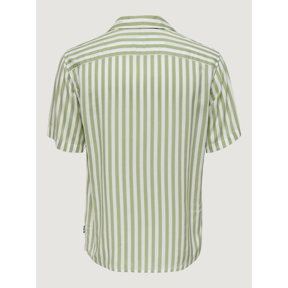 Green Viscose Shortsleeve Shirt