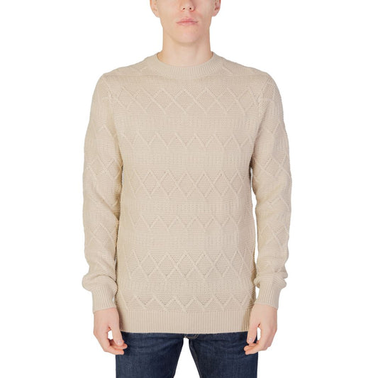 Beige Marabou Sweatshirt