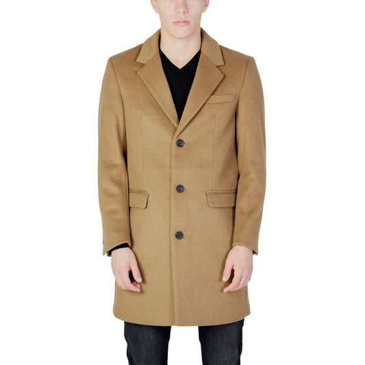 Beige Polyester Coat