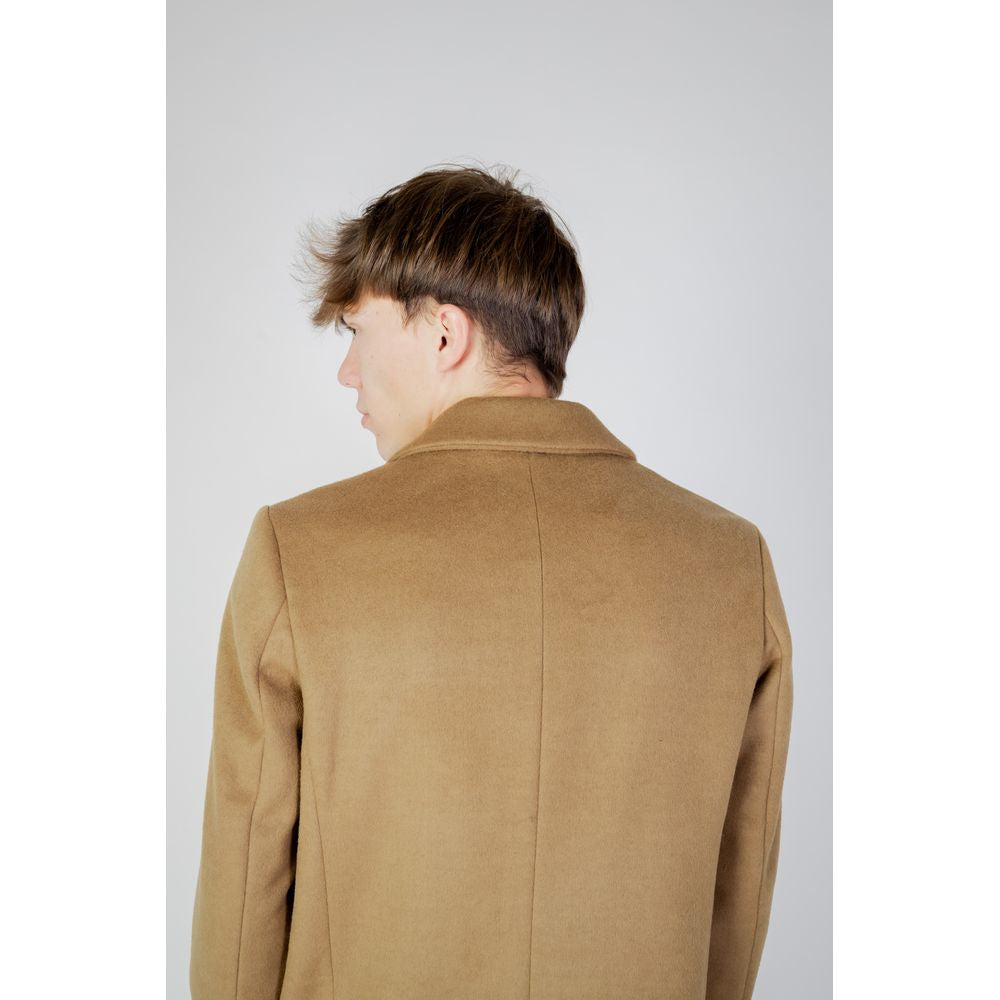 Beige Polyester Coat