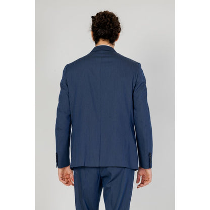 Blue Polyester Blazer