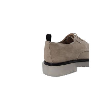 Beige Polyethylene Oxfords And Derby