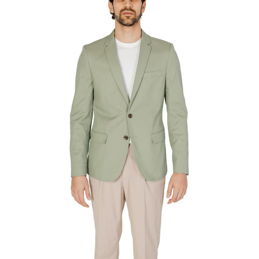 Green Cotton Blazer