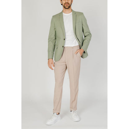 Green Cotton Blazer
