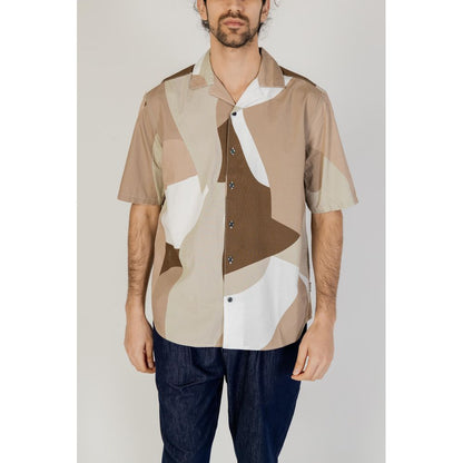 Brown Cotton Shortsleeve Shirt