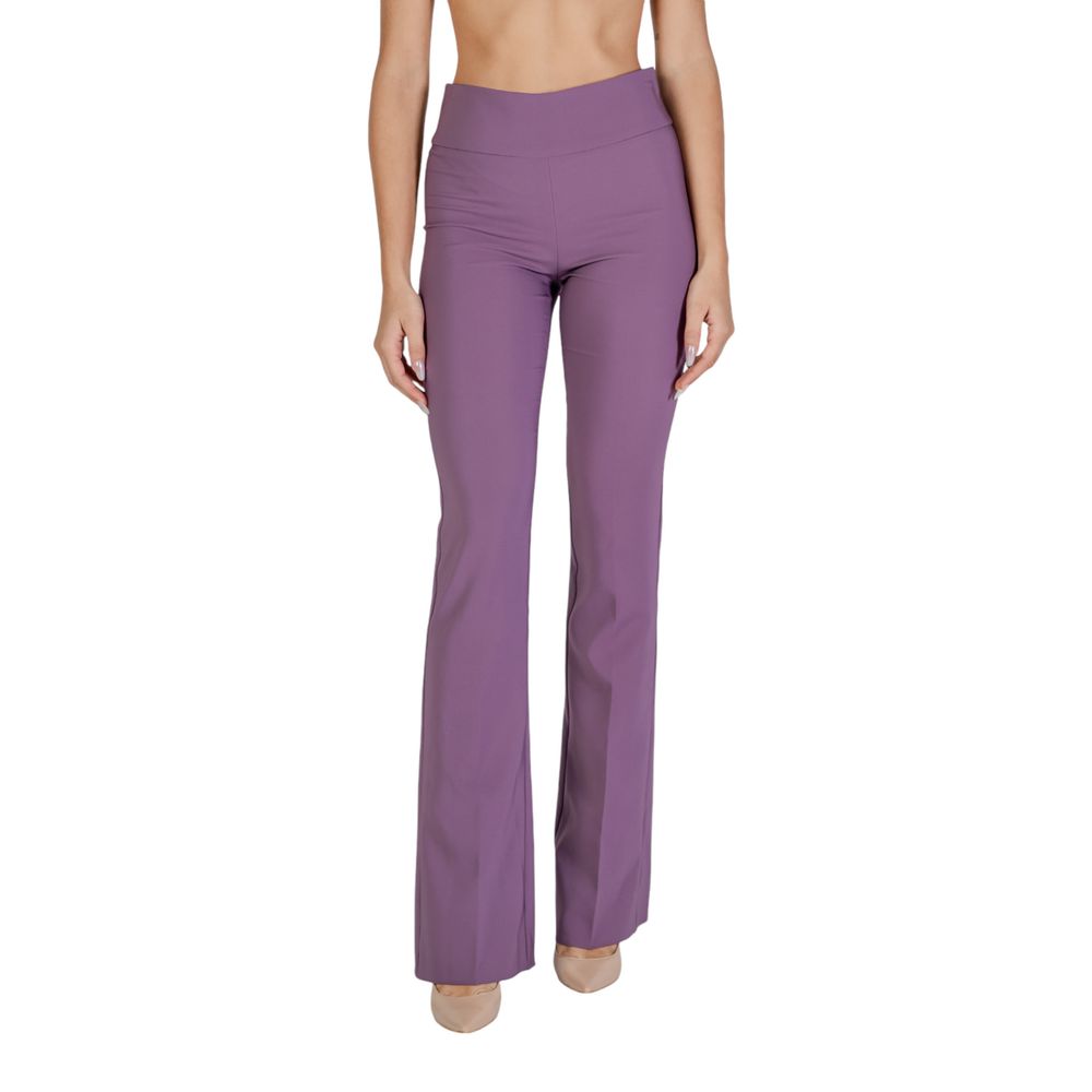 Purple Polyester Pant