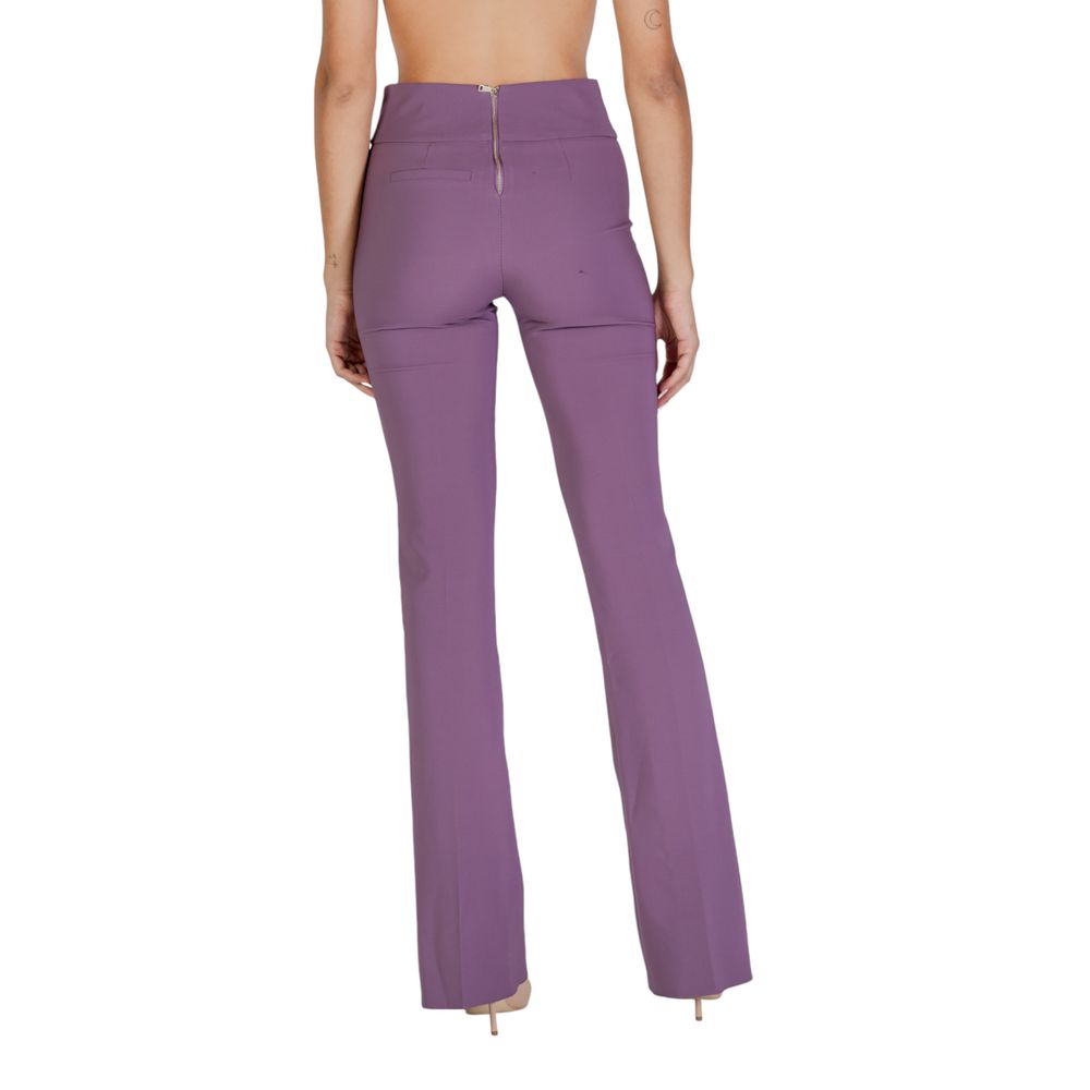Purple Polyester Pant