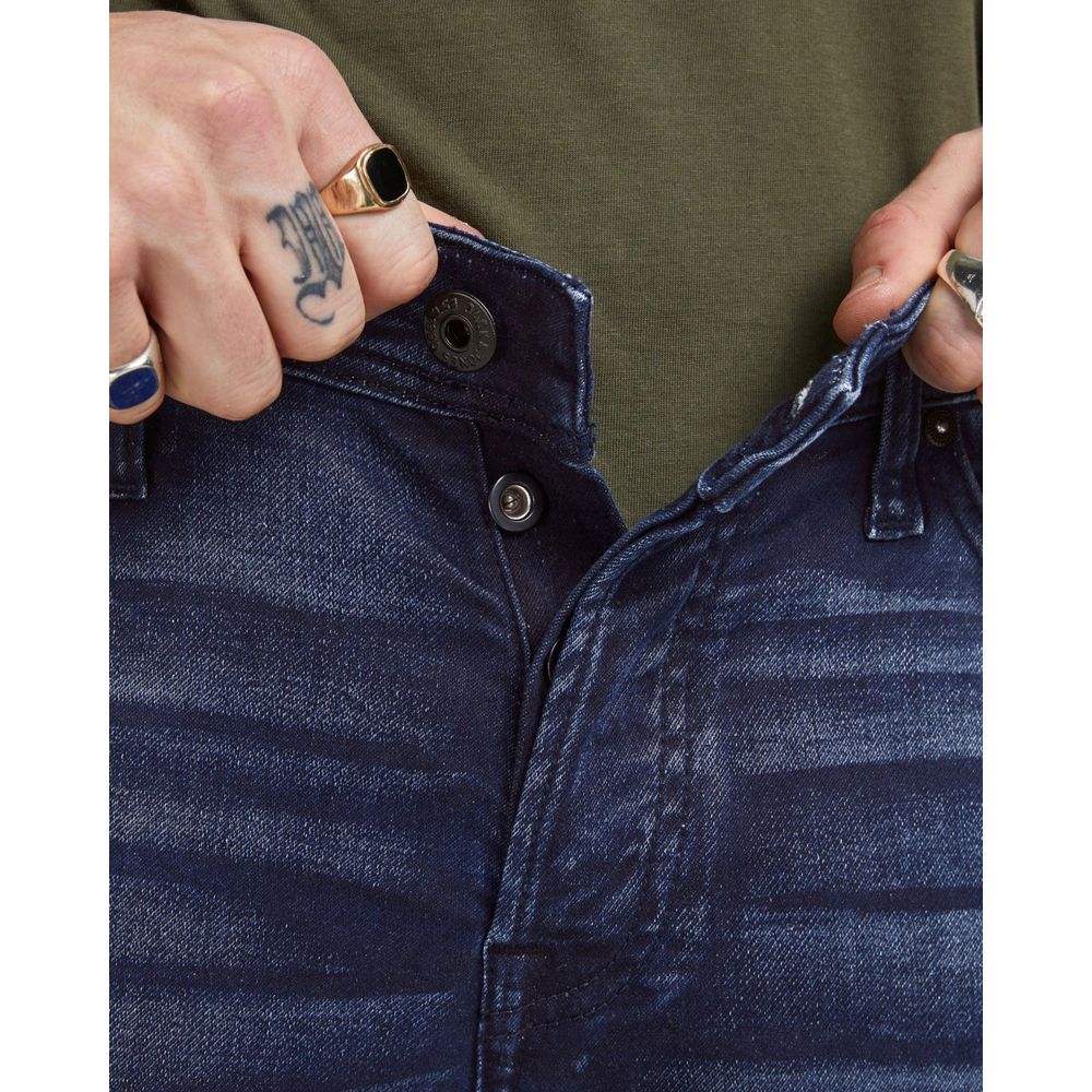 Blue Cotton Relaxed Fit Jeans