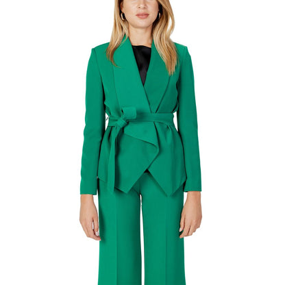 Bicolor Polyester Blazer