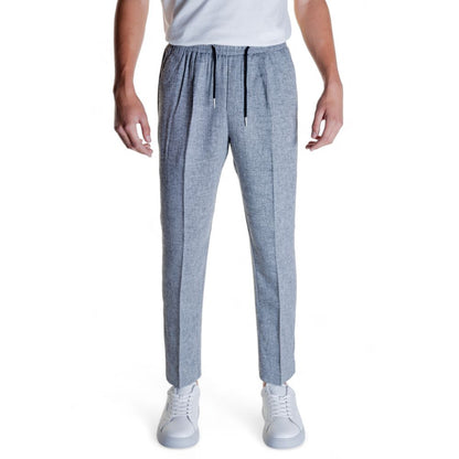 Black Linen Casual Pants