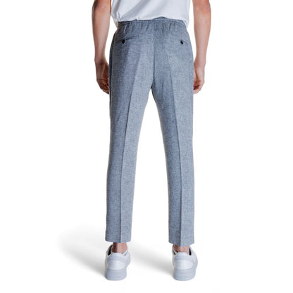 Black Linen Casual Pants