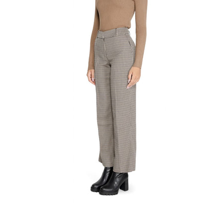 Beige Polyester Pant
