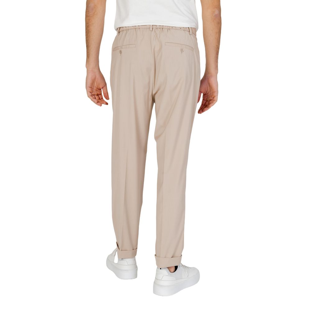 Beige Polyester Pant