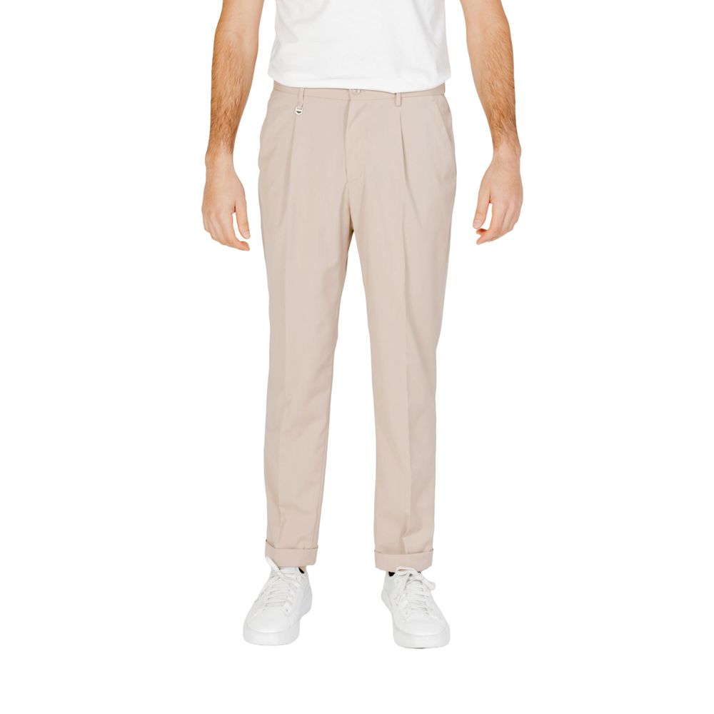 Beige Polyester Pant