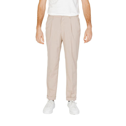 Beige Polyester Pant