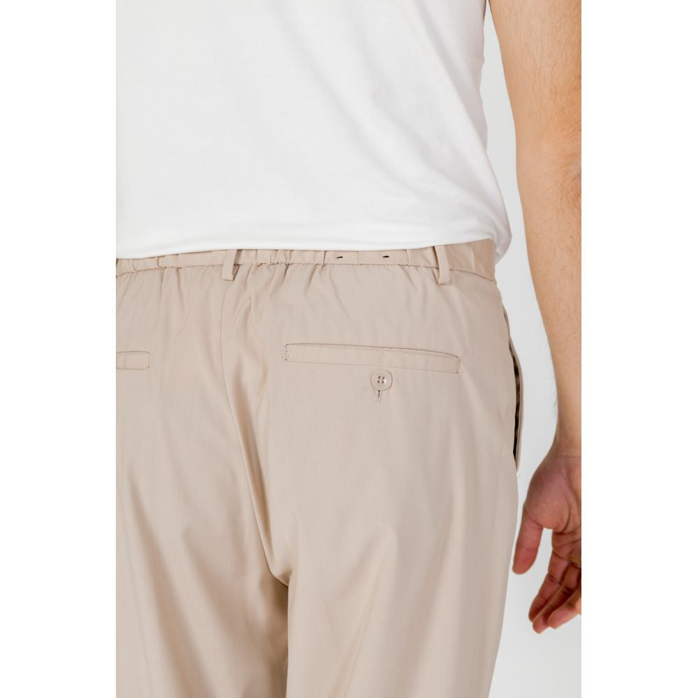 Beige Polyester Pant