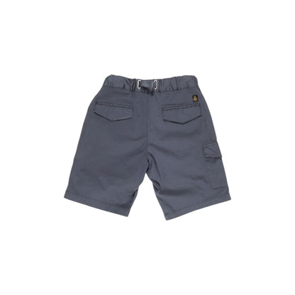 Blue Cotton Bermuda Shorts