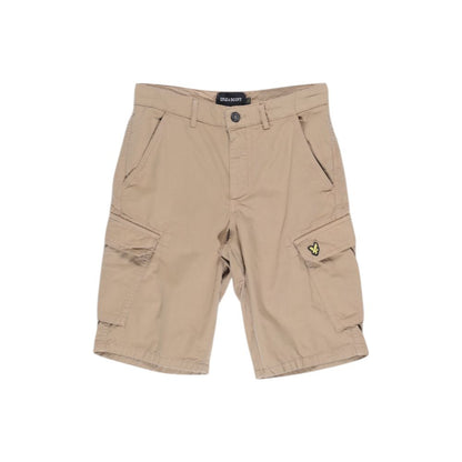 Beige Cotton Bermuda Shorts