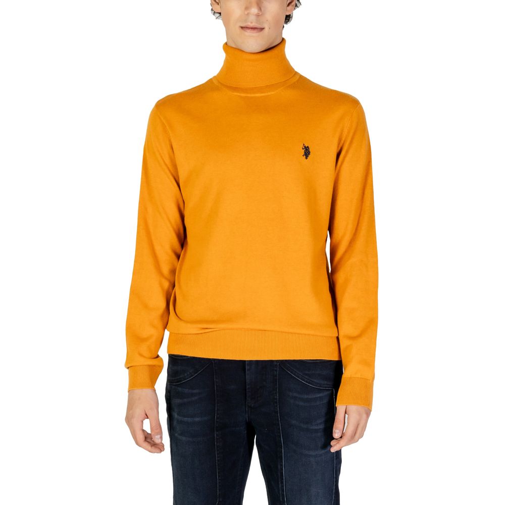Orange Cotton Turtleneck