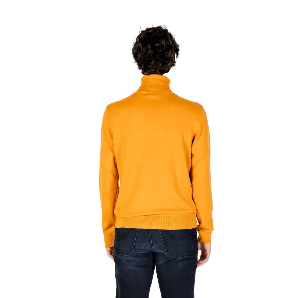 Orange Cotton Turtleneck