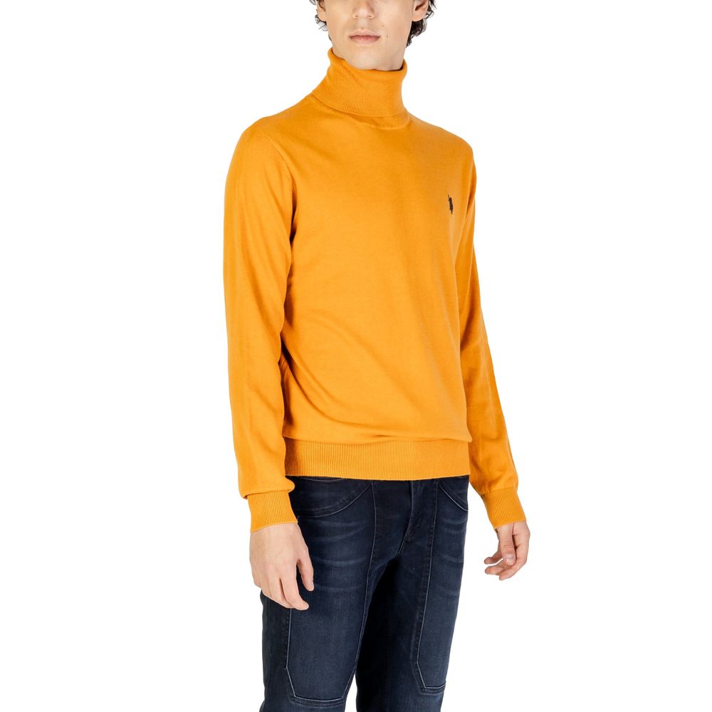 Orange Cotton Turtleneck