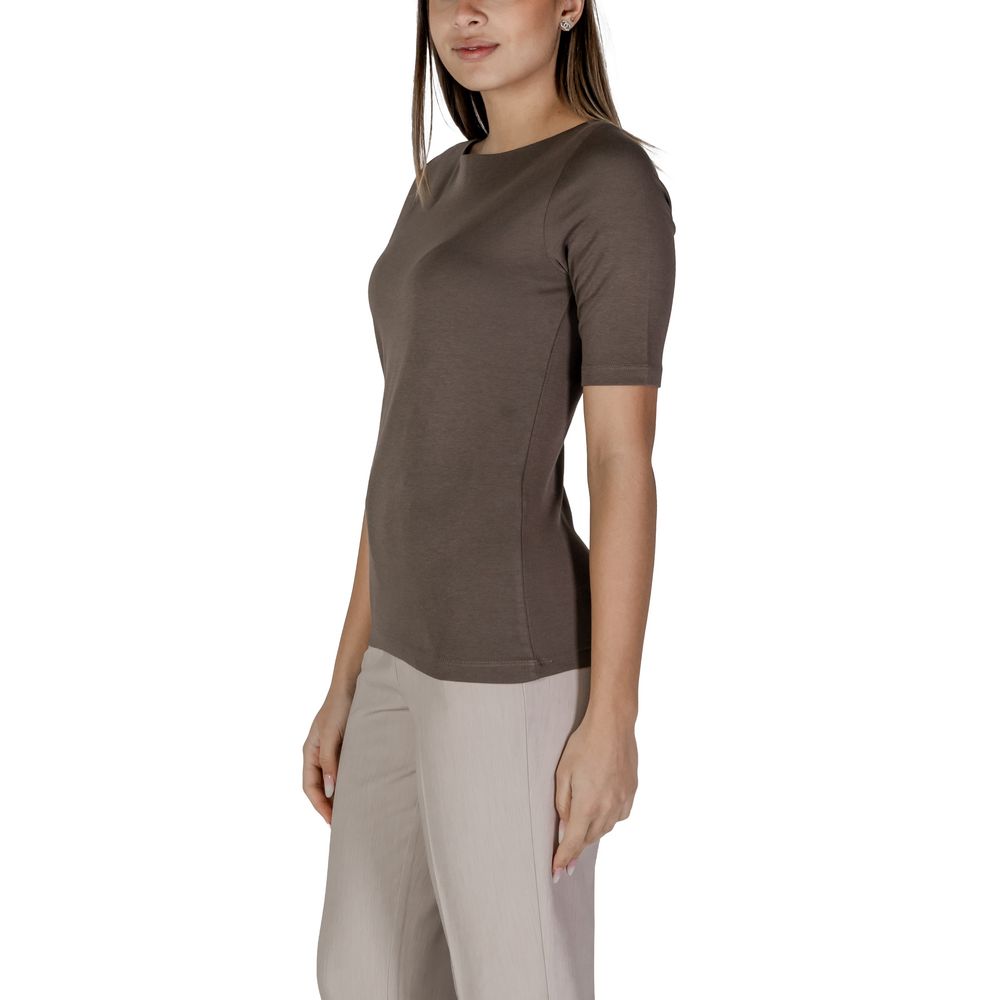 Brown Cotton T-Shirt