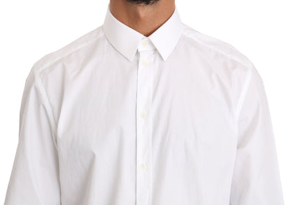White Cotton GOLD Dress Shirt
