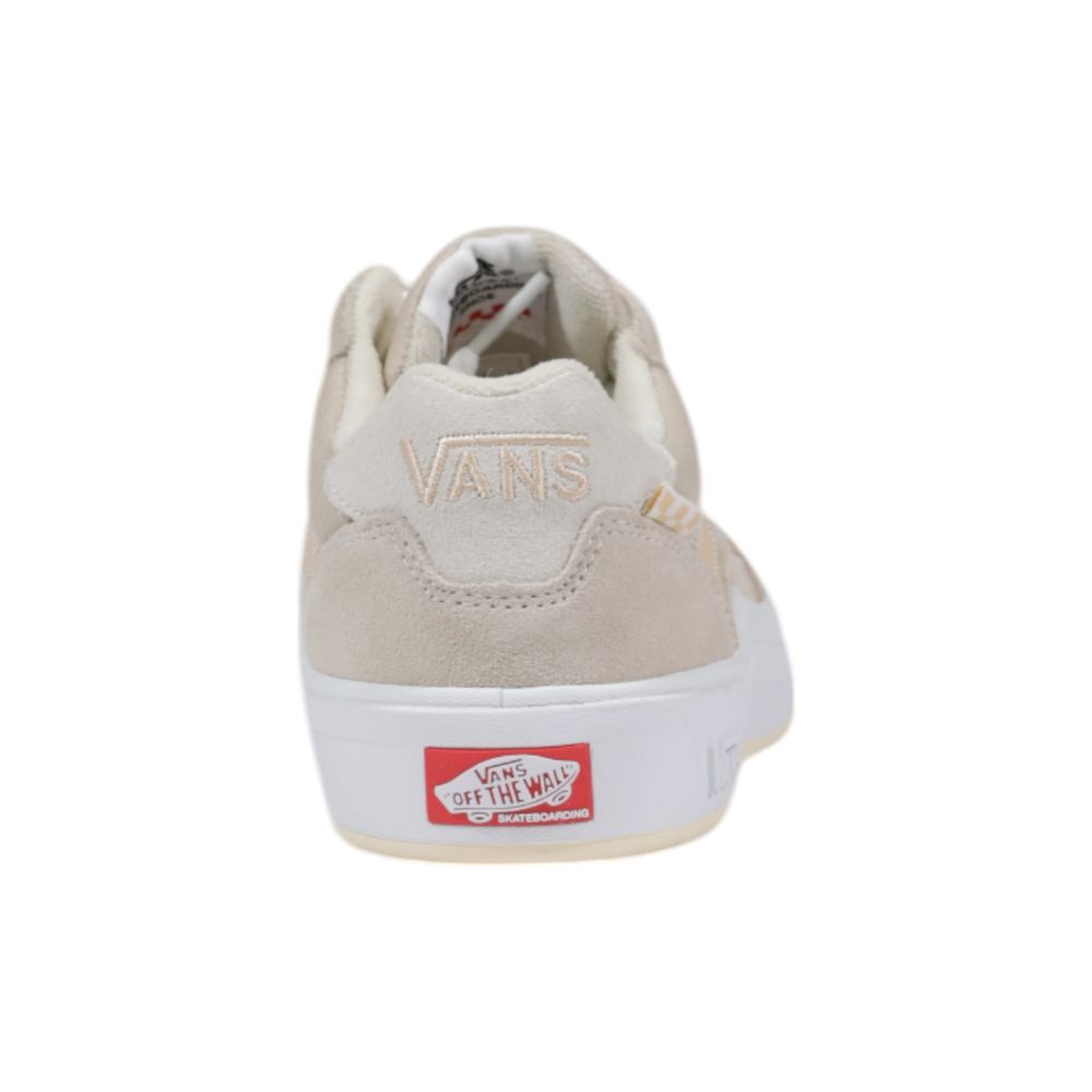 Beige Suede Leather Athletic Sneakers