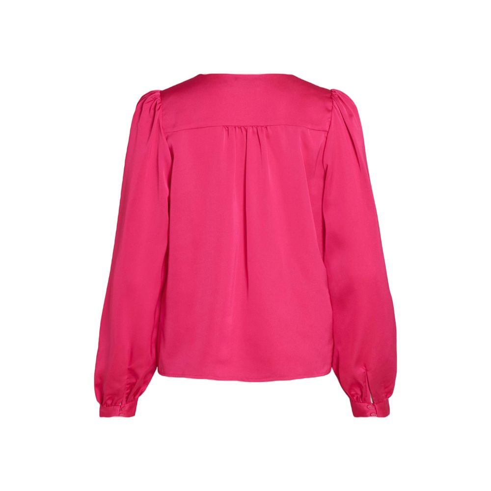 Pink Polyester Blouse