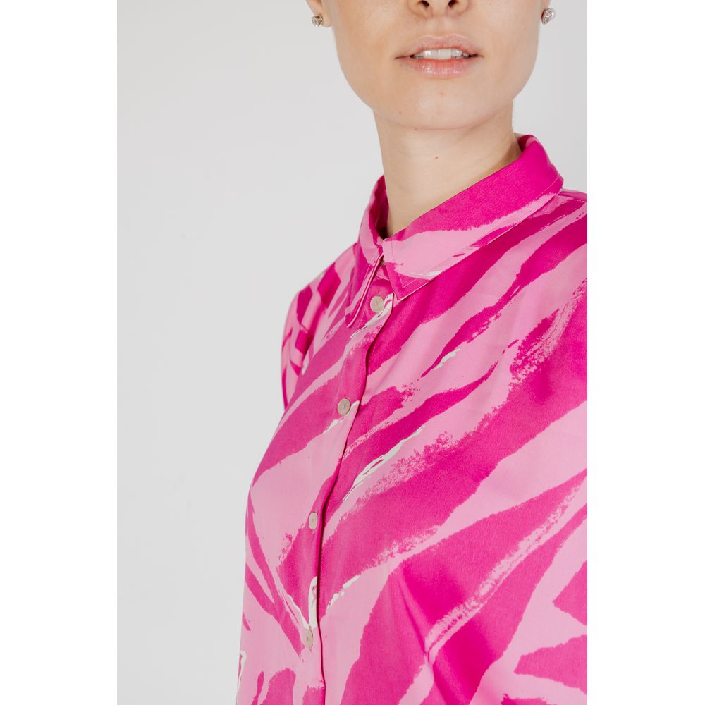 Pink Polyester Blouse