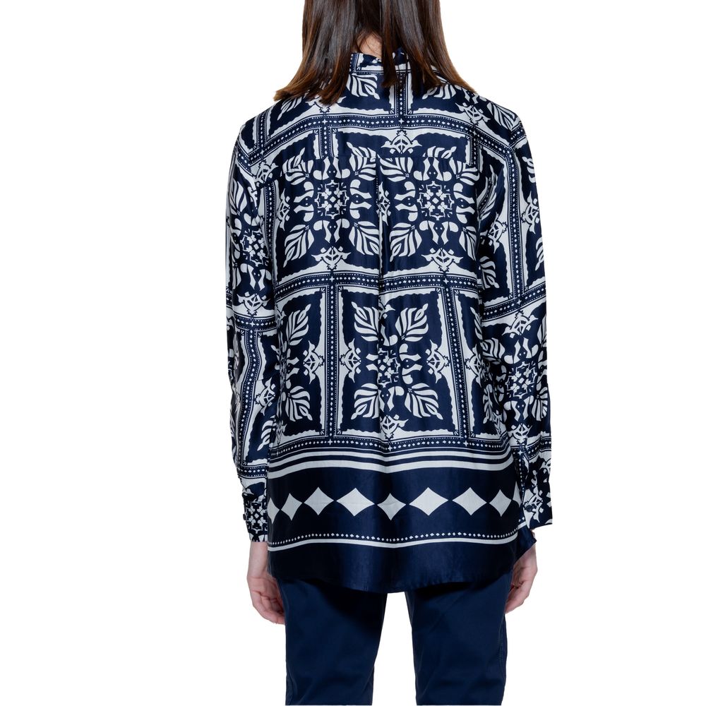 Blue Viscose Blouse