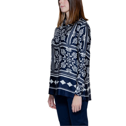 Blue Viscose Blouse