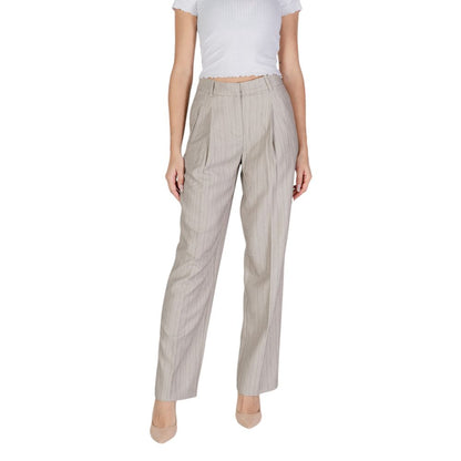 Gray Polyester Pant