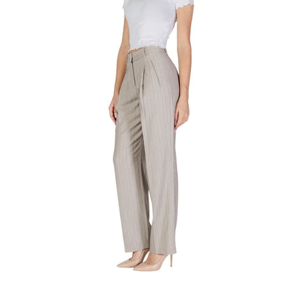 Gray Polyester Pant