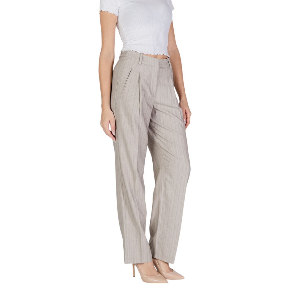Gray Polyester Pant