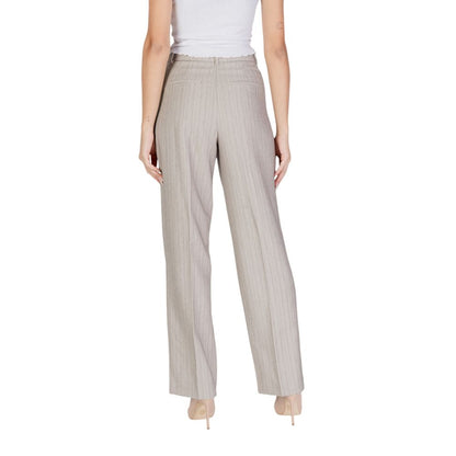 Gray Polyester Pant