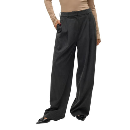 Gray Polyester Pant