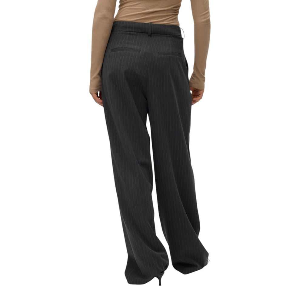 Gray Polyester Pant