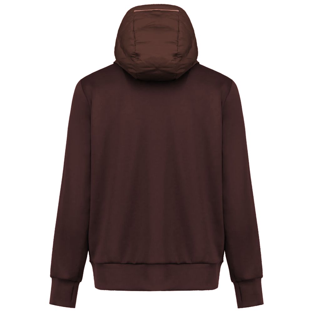 Brown Polyester Men Jacket